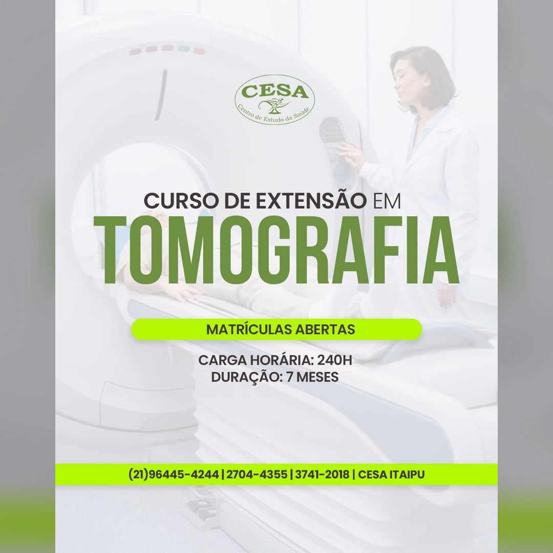 Curso de extensão em tomografia do CESA Itaipu em Niterói